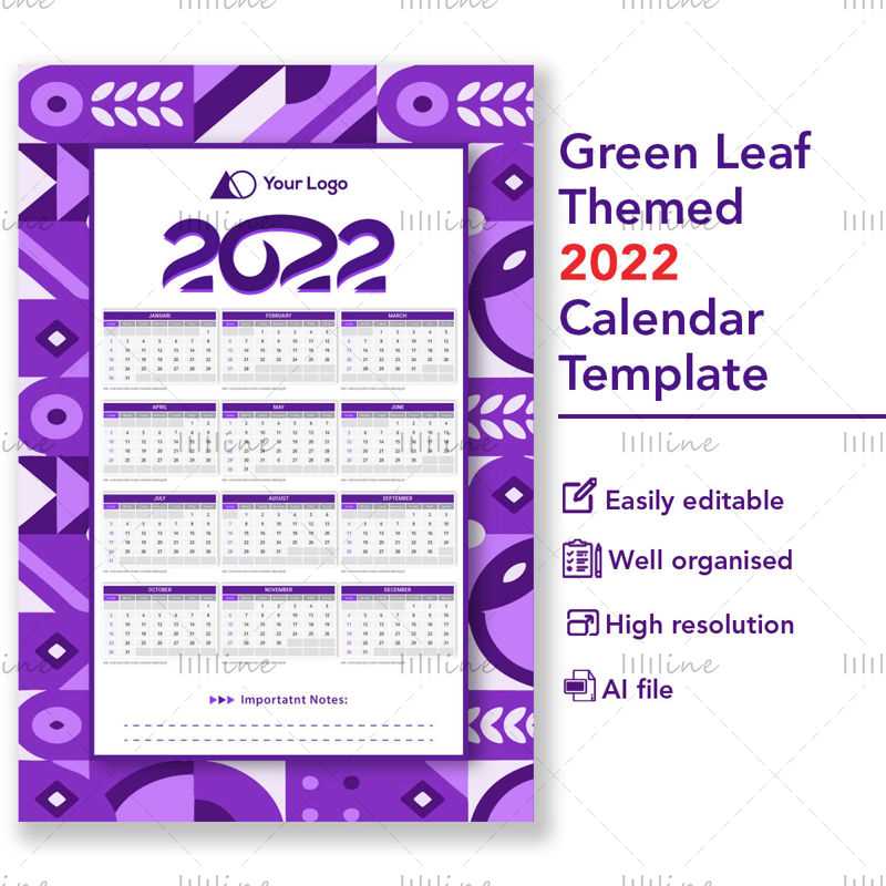 themed calendar template