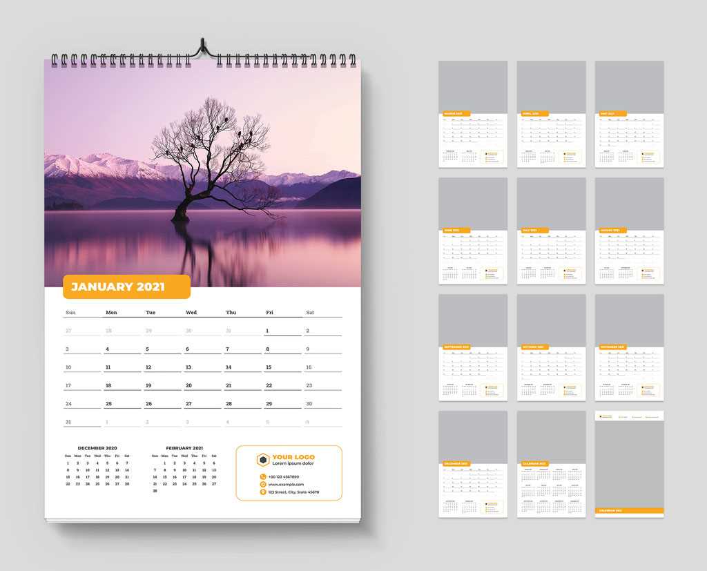 calendar template for indesign