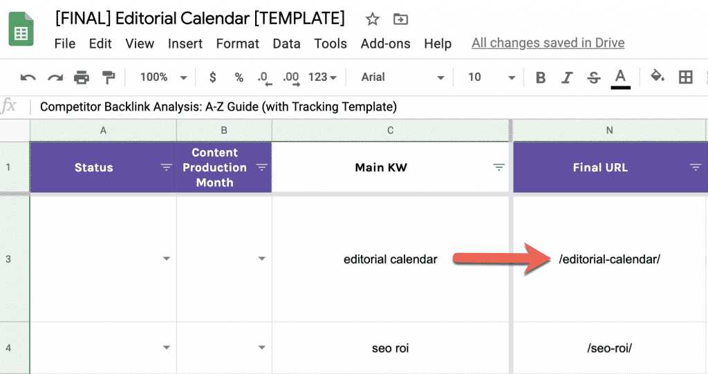 writing calendar template