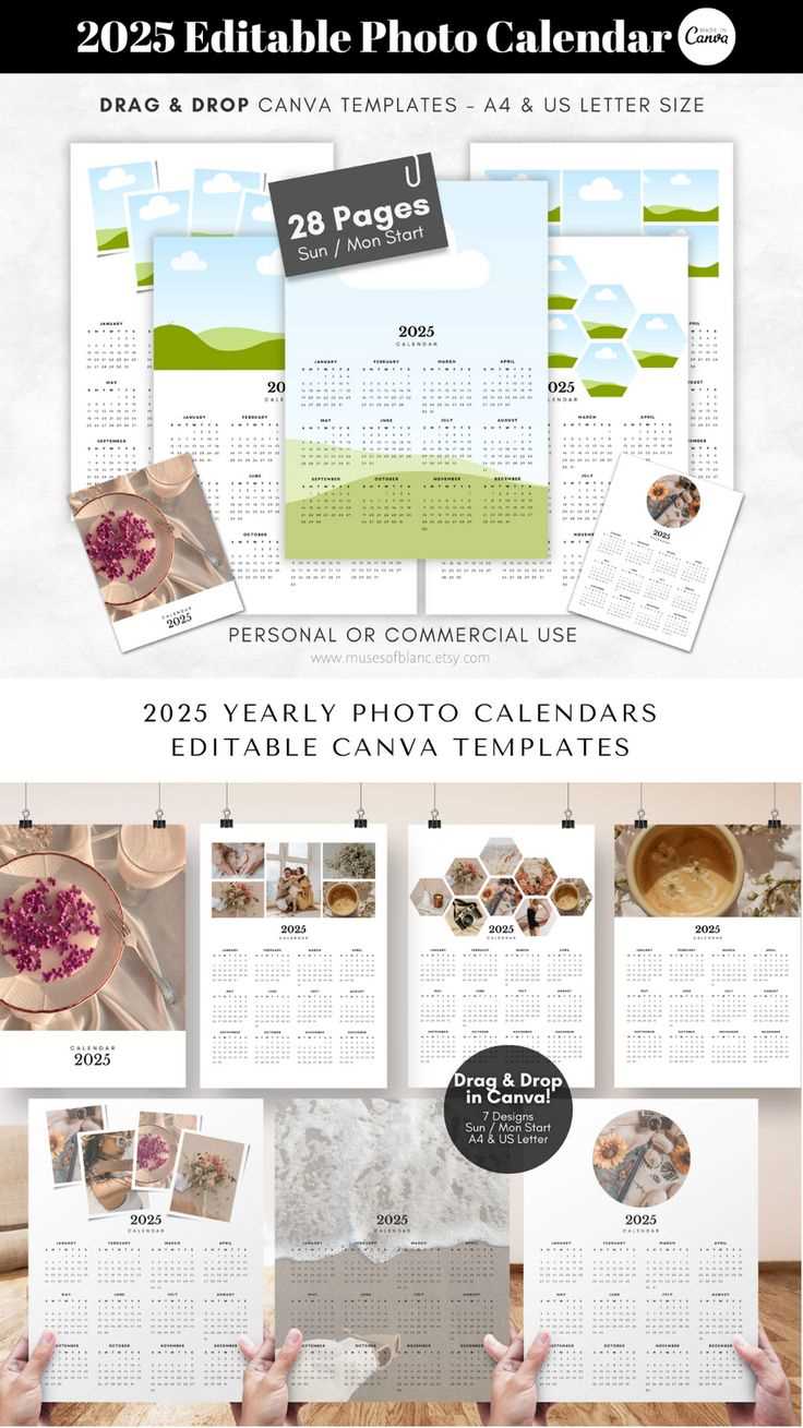 free editable calendar 2025 template