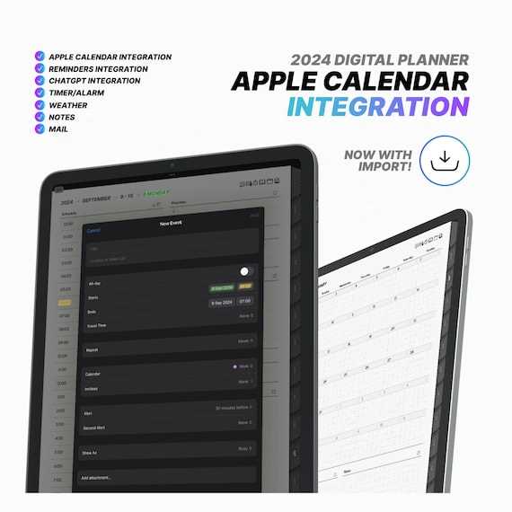 apple notes calendar template