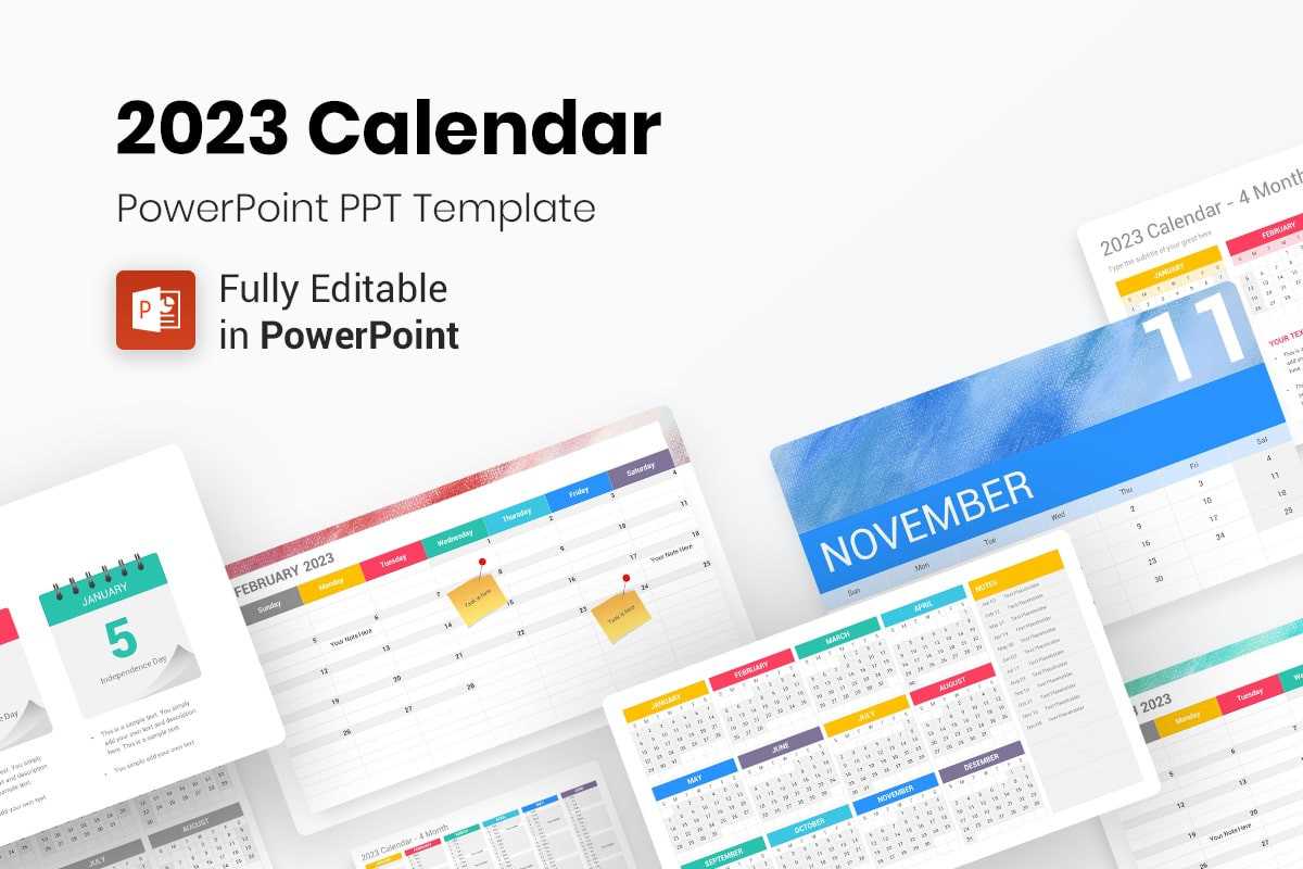 calendar template powerpoint free