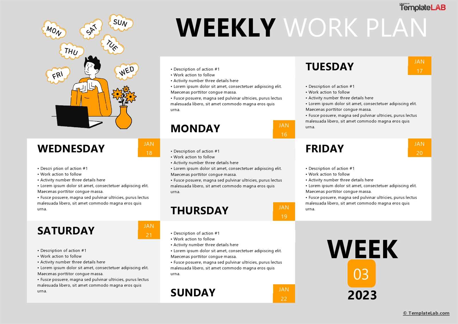 internship calendar template