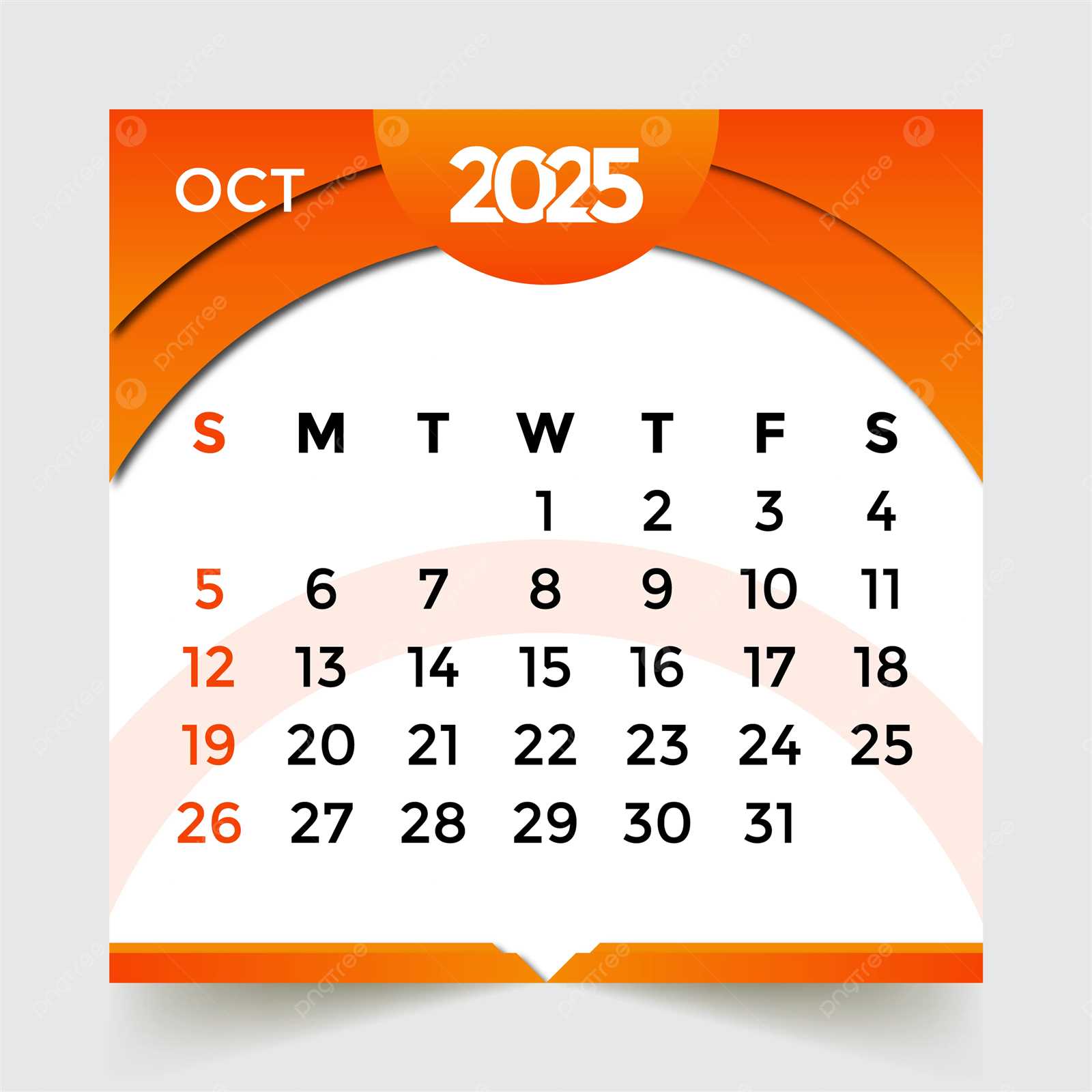 calendar october 2025 template