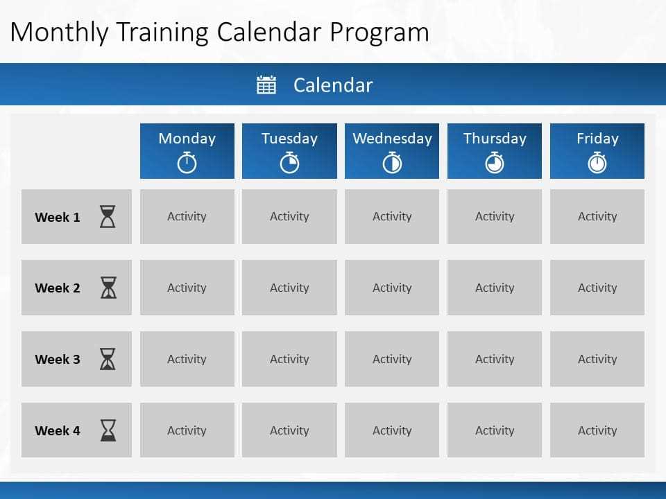 monthly calendar template powerpoint