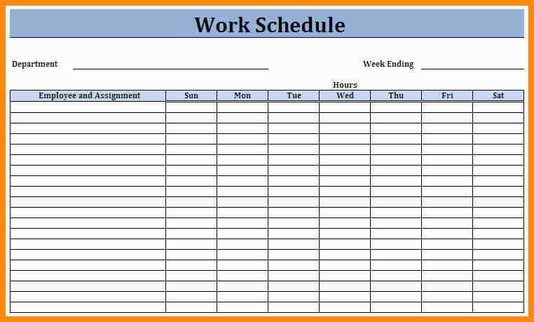 employee scheduling calendar template