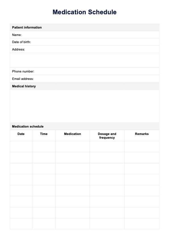 printable medication calendar template