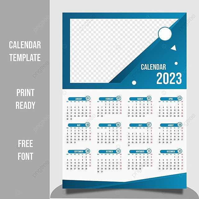 free calendar psd template download