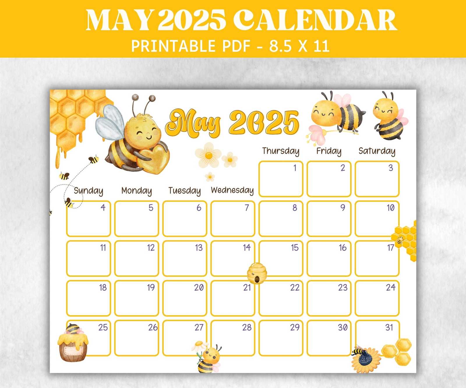 may 2025 blank calendar template