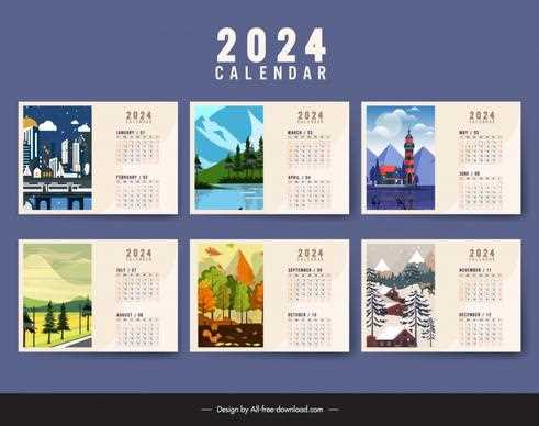 calendar indesign template free