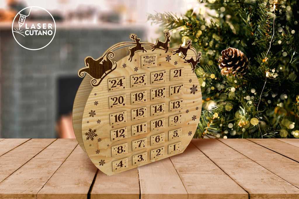 advent calendar template cricut