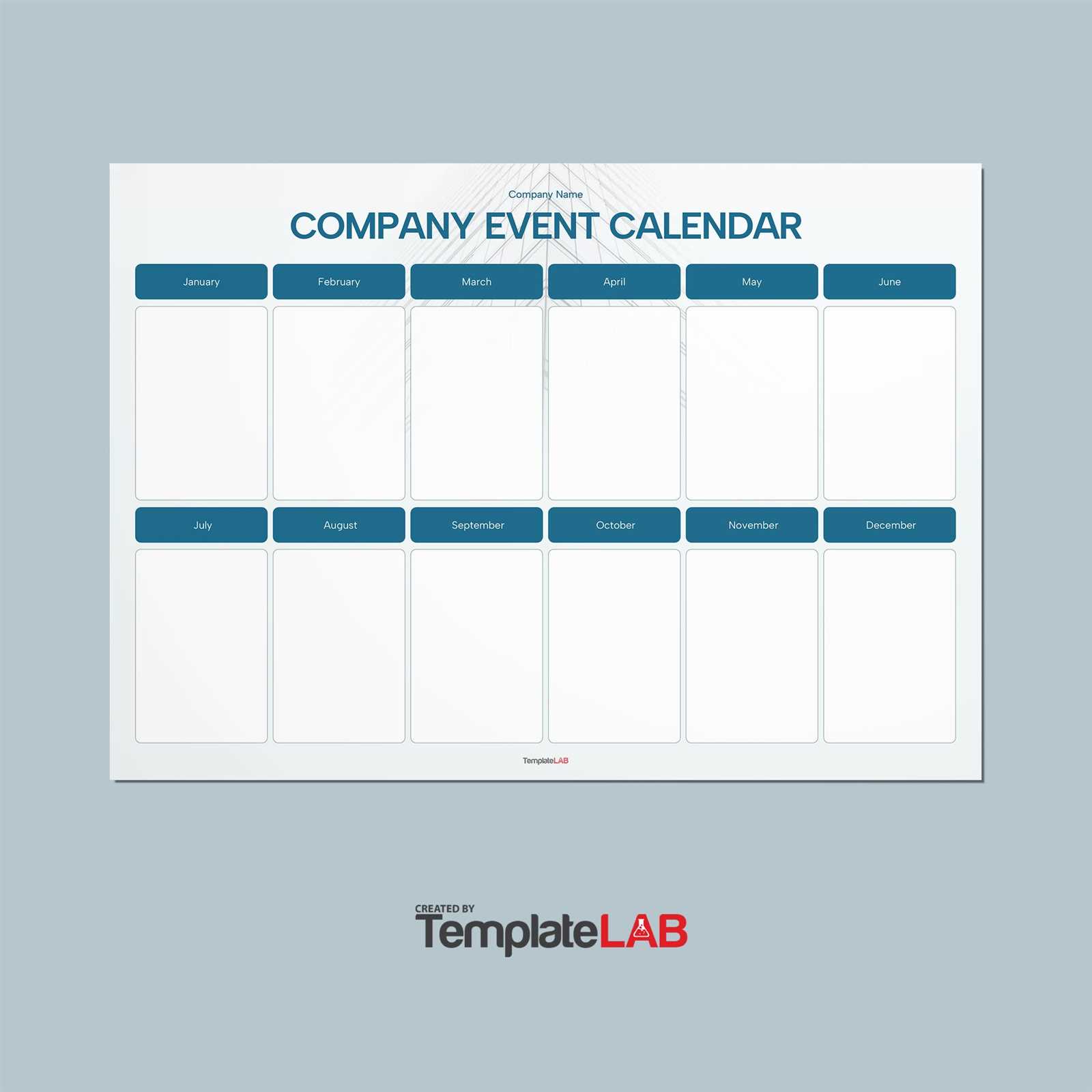 calendar by month template