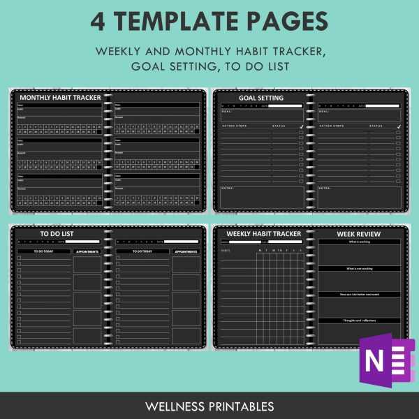 onenote calendar template free