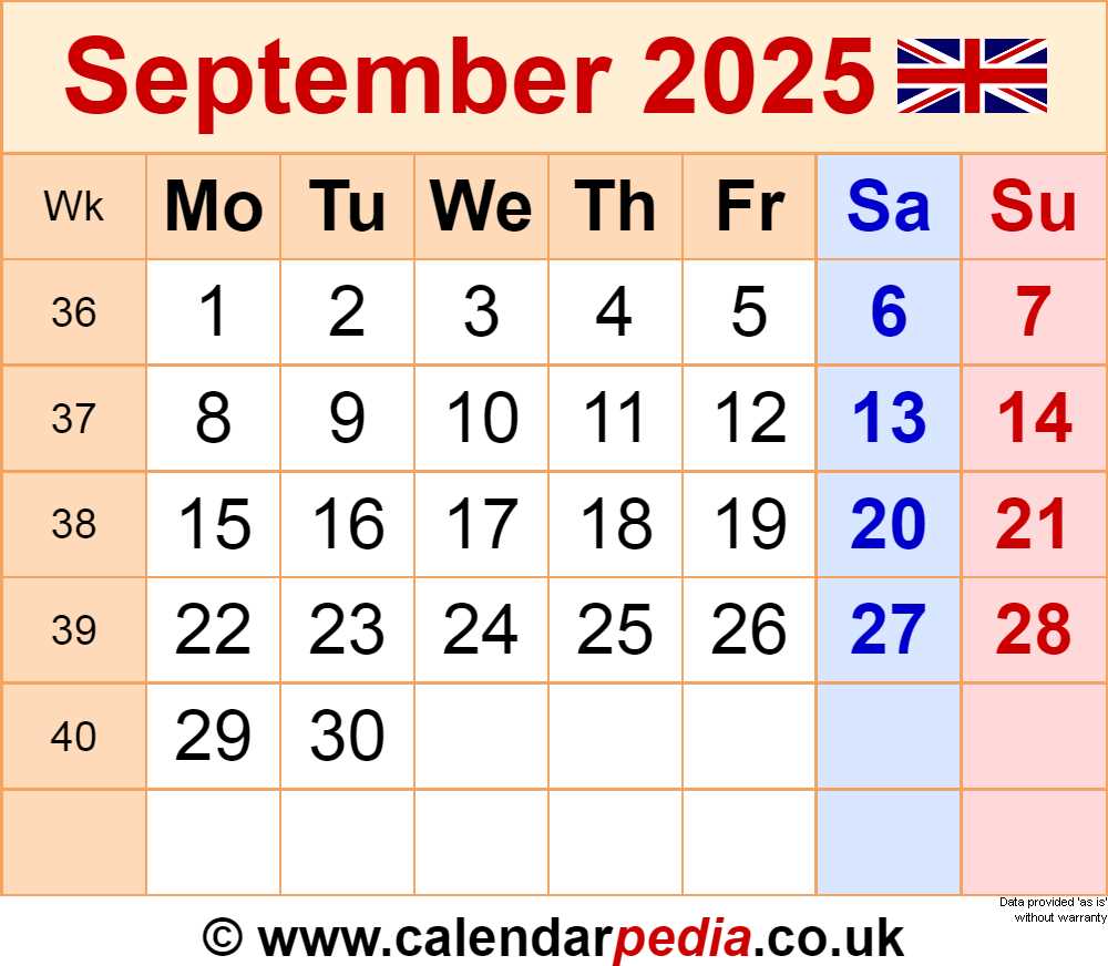 calendar template for september 2025