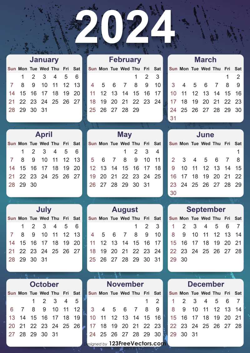 photo yearly calendar template