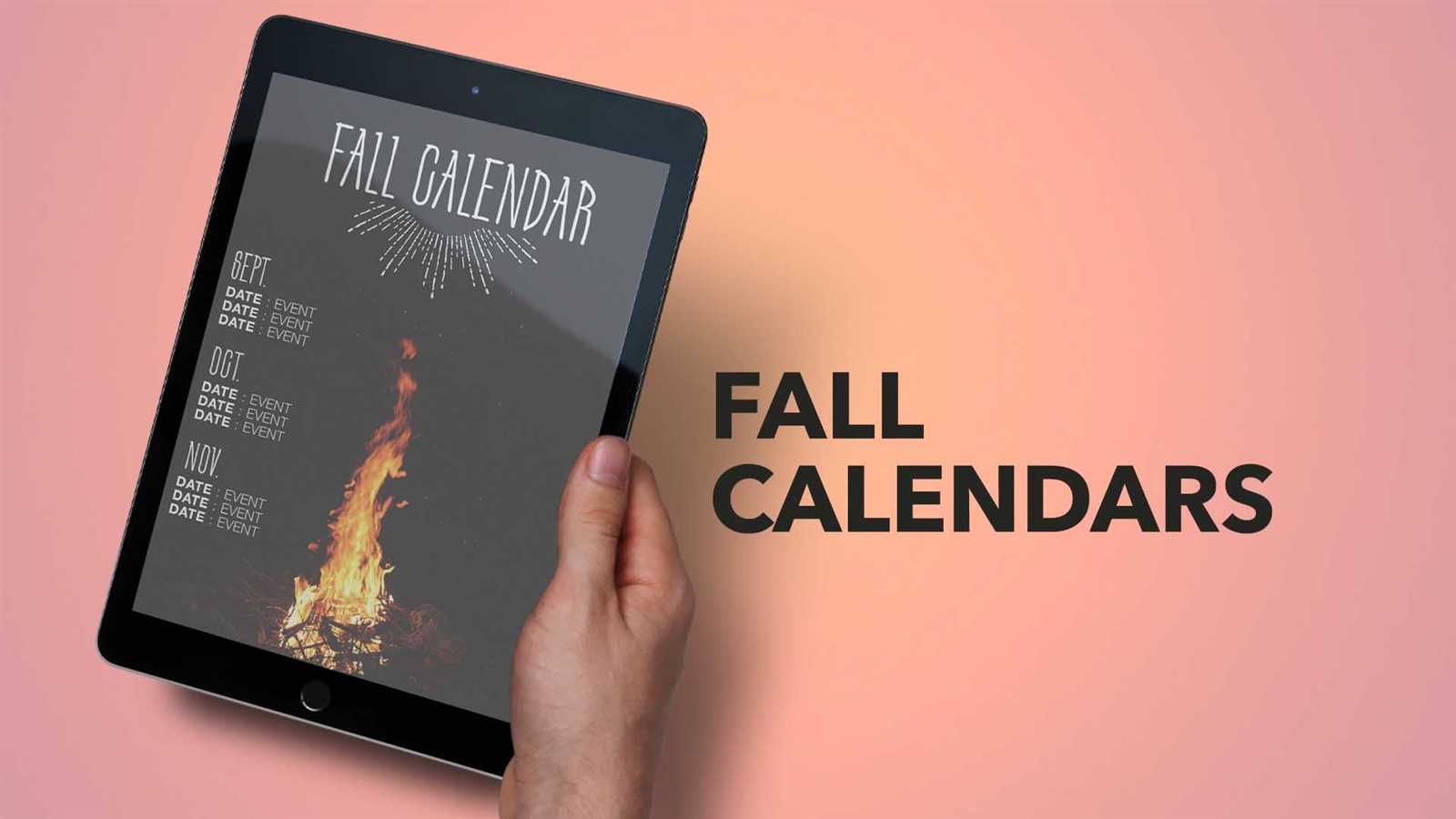 fall calendar template