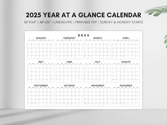 6 month calendar template 2025