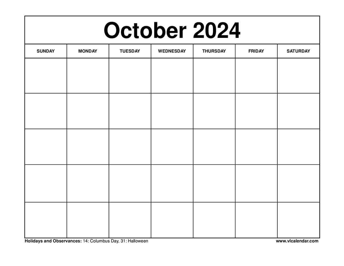 blank french calendar template