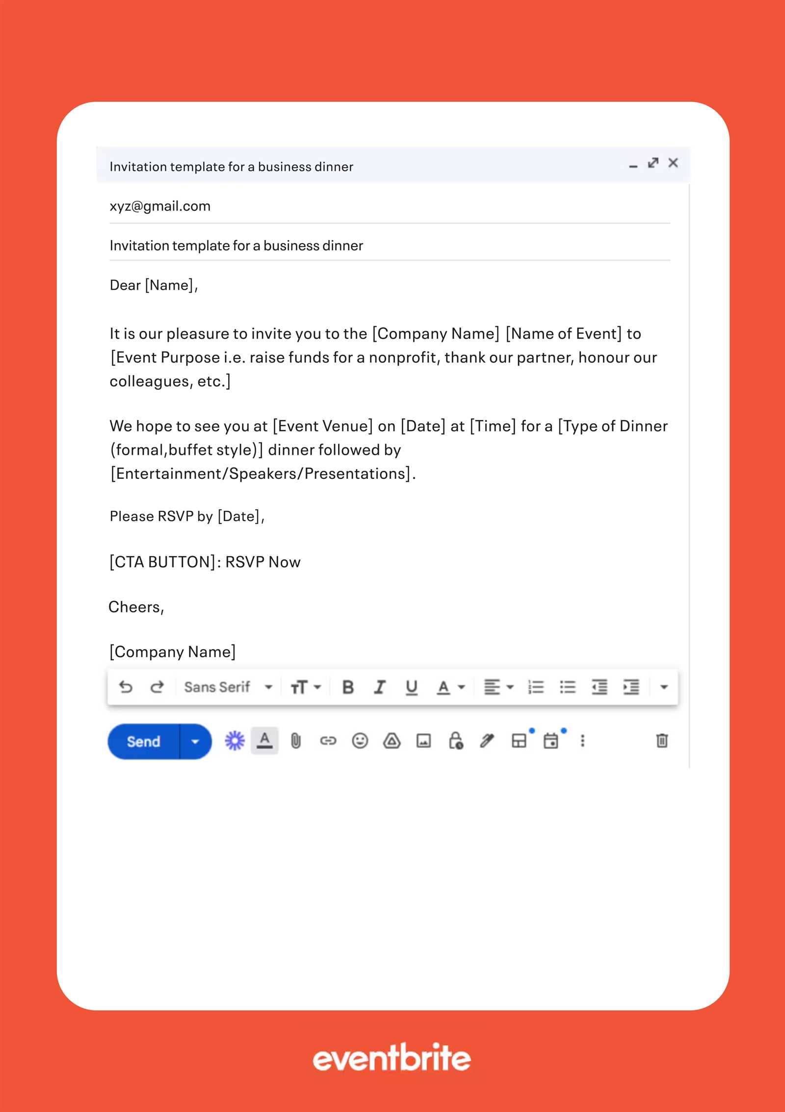 sending calendar invite email template