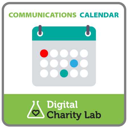 comms calendar template