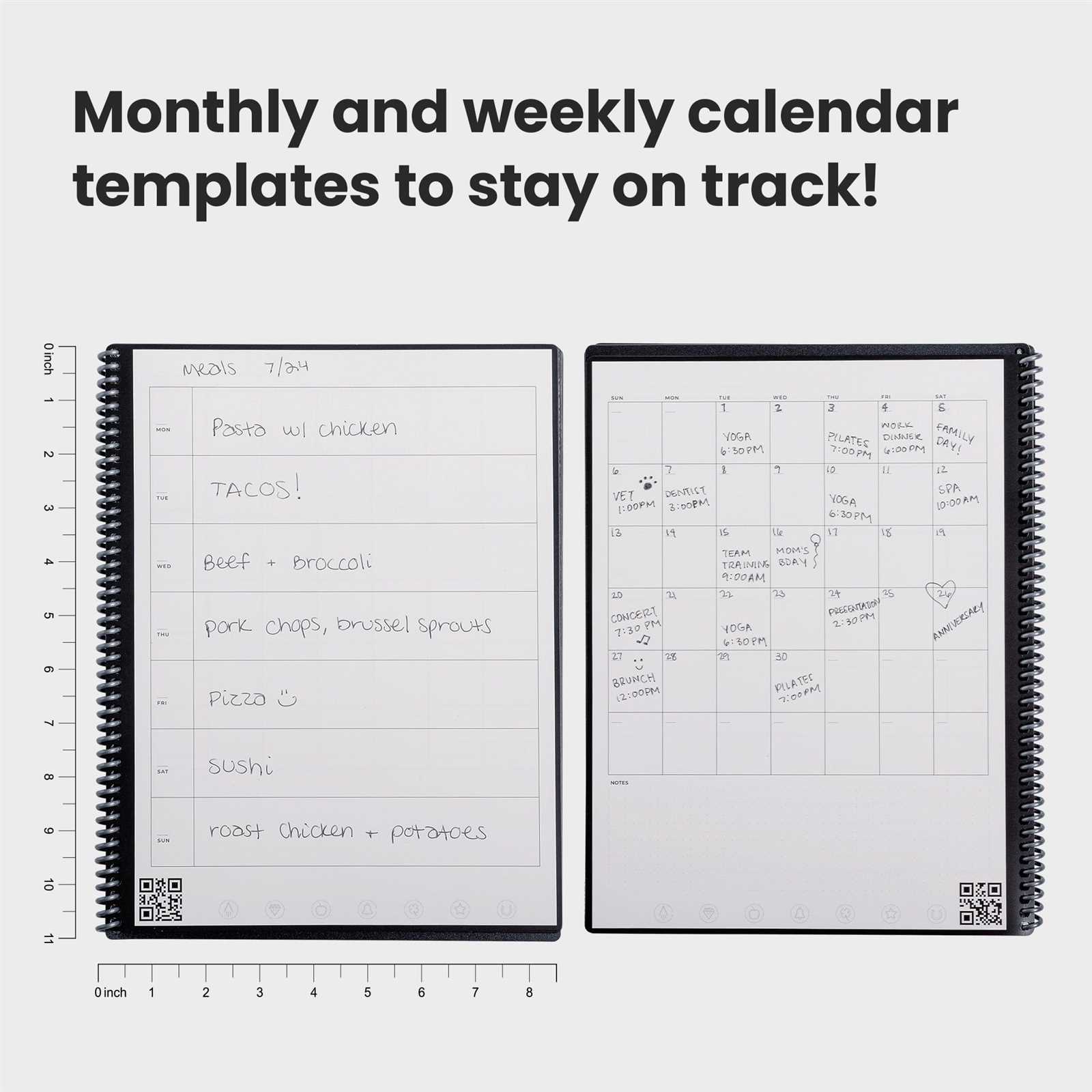 pocketbook calendar template