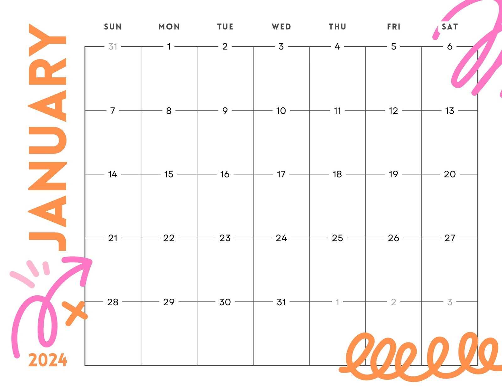 free printable fillable 2025 calendar template