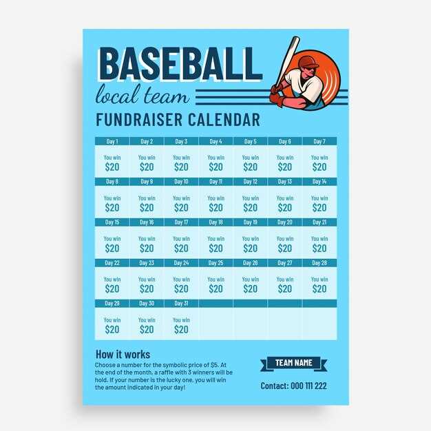 baseball schedule calendar template