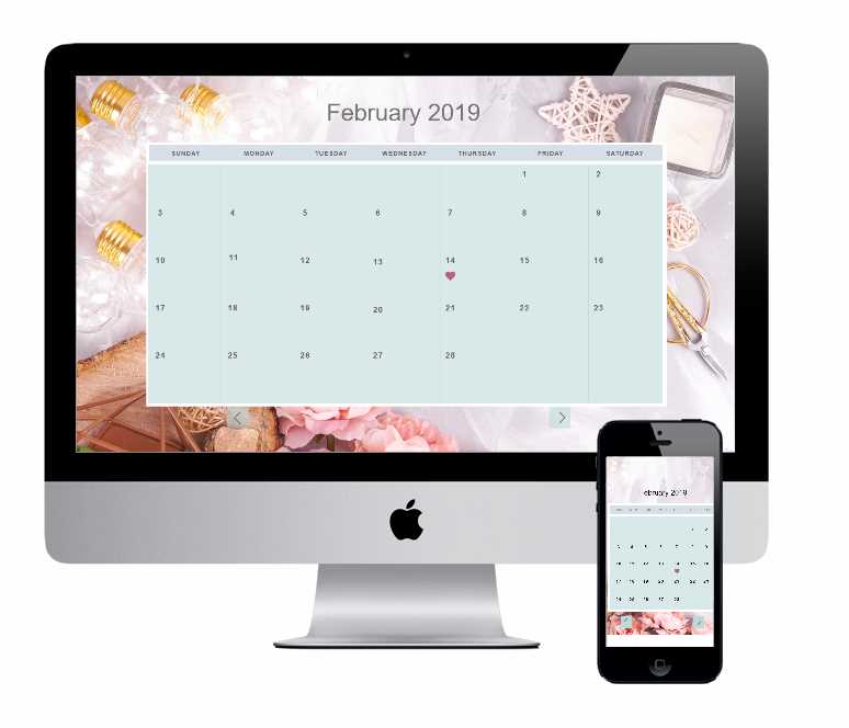 website template with booking calendar