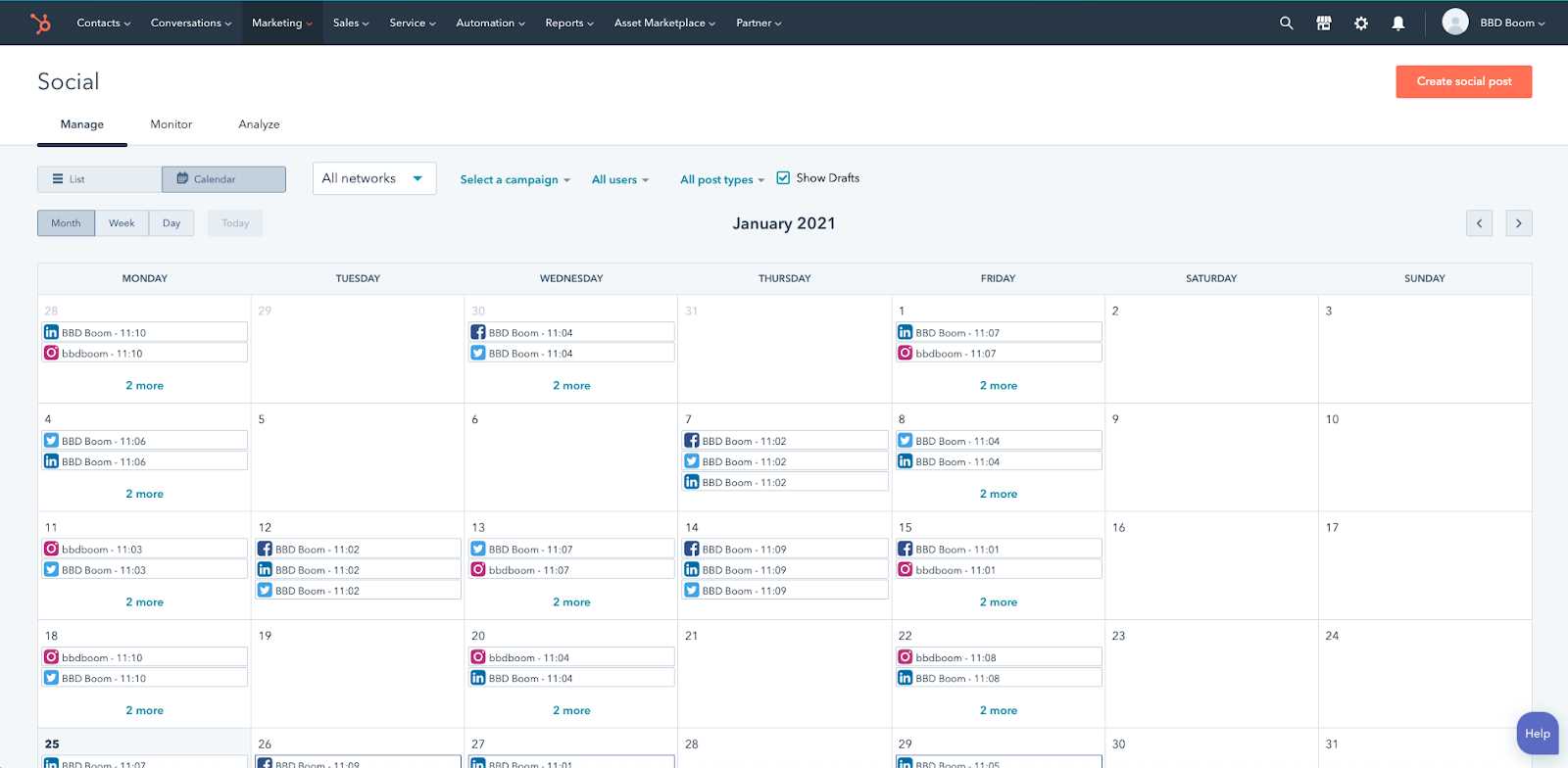 campus editorial calendar template