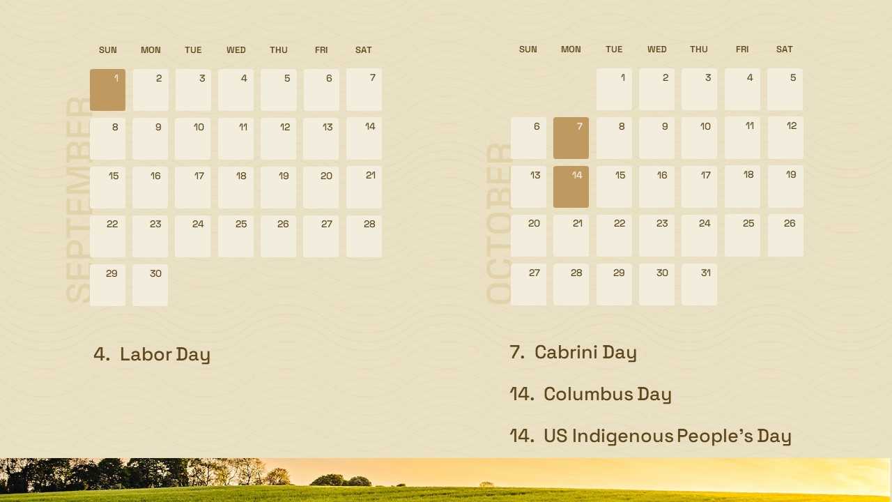 free holiday calendar templates