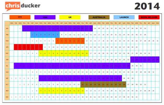 work plan calendar template