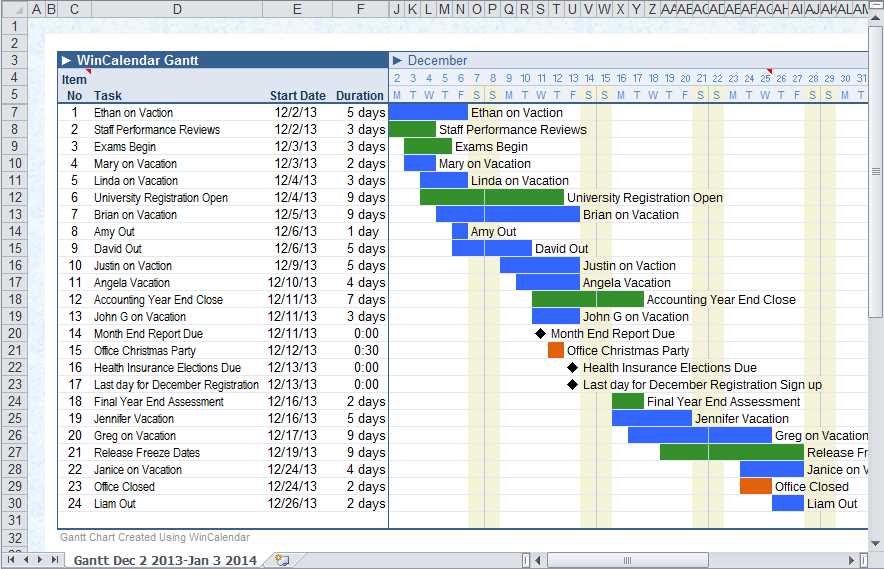 calendar template generator