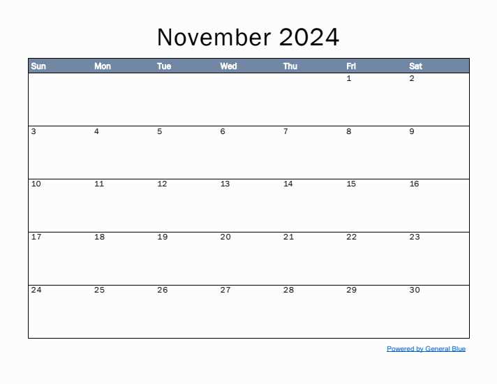 calendar template empty