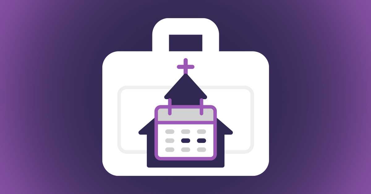 church event calendar template