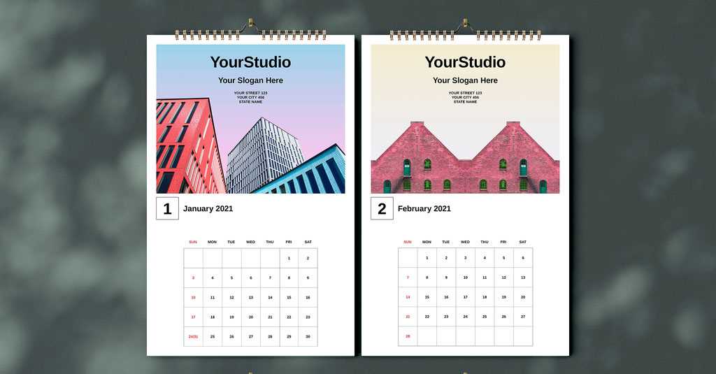 calendar template for indesign