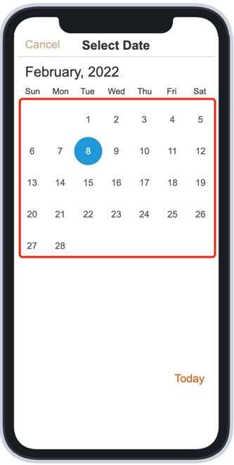 axure calendar template