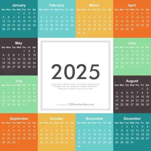 2025 calendar illustrator template