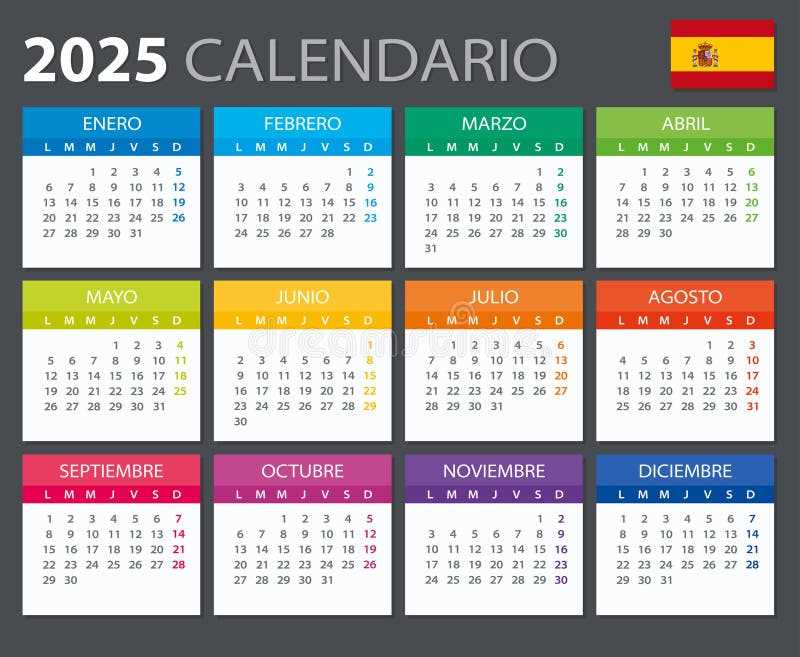 2025 spanish calendar template