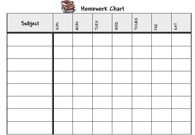 calendar assignment template