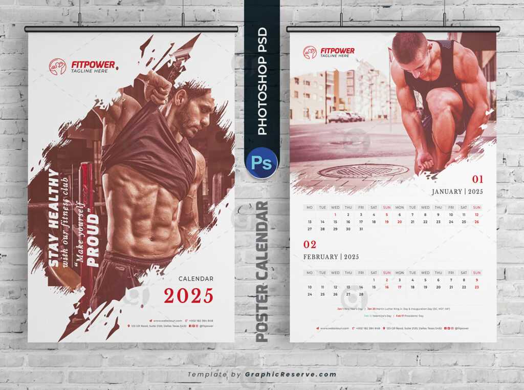 calendar photoshop template