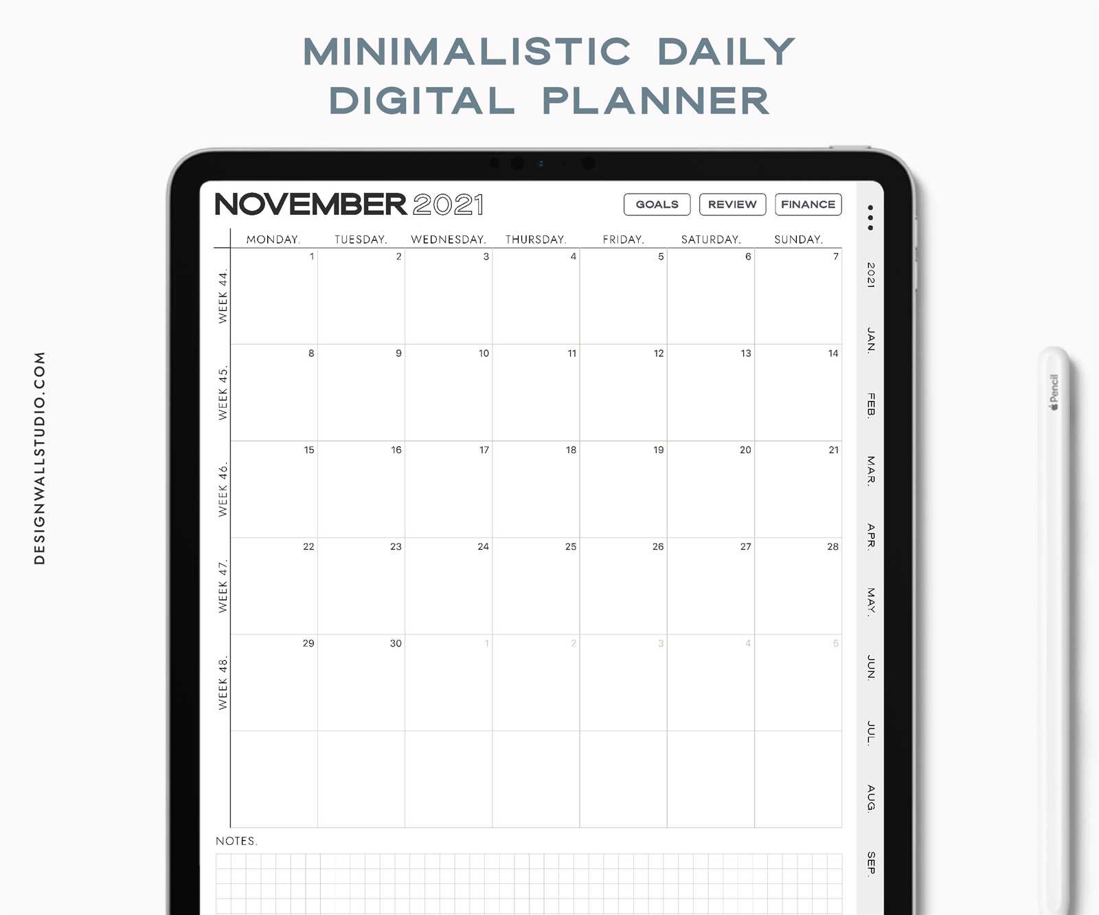 notability calendar template free