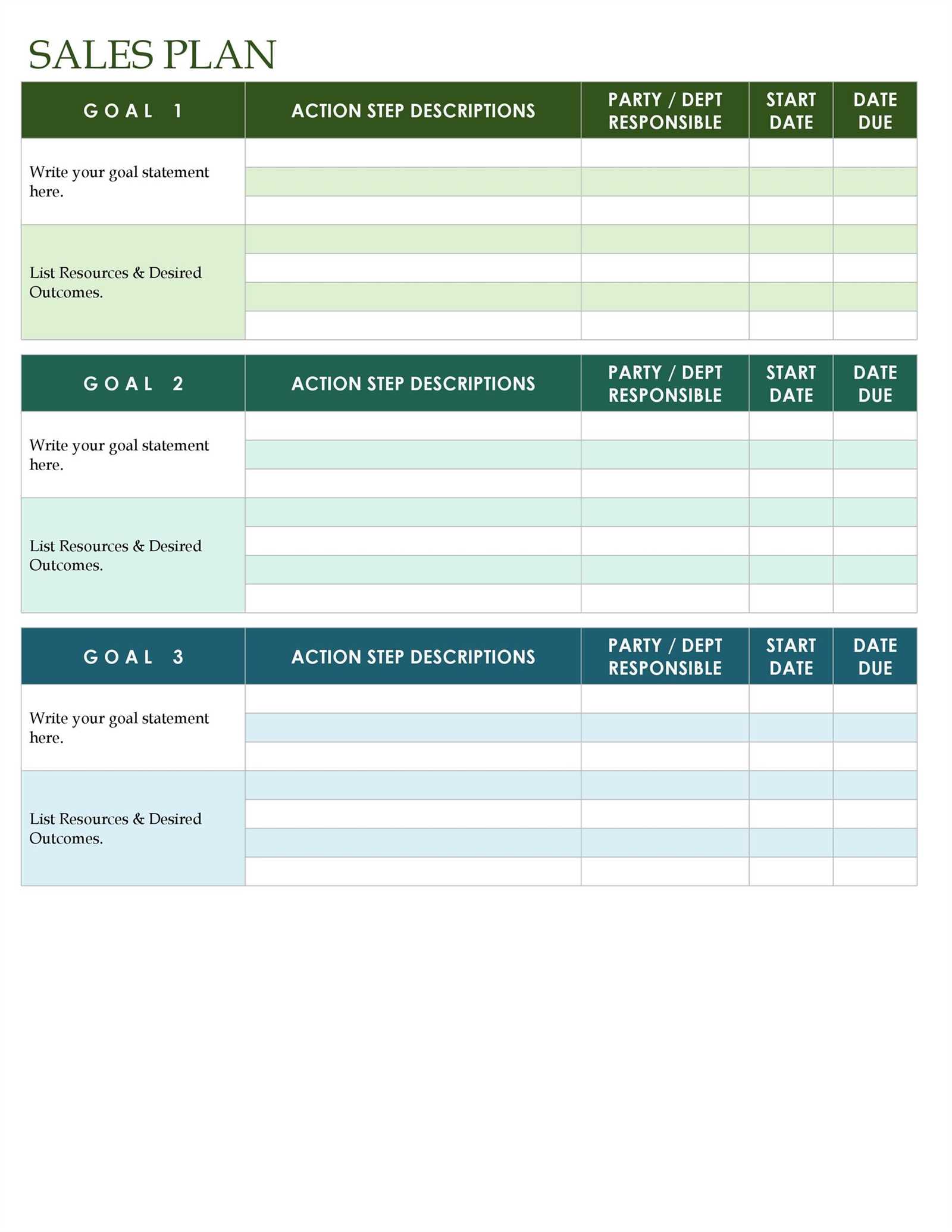 business development calendar template