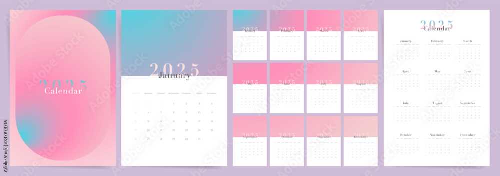 desktop calendar 2025 template