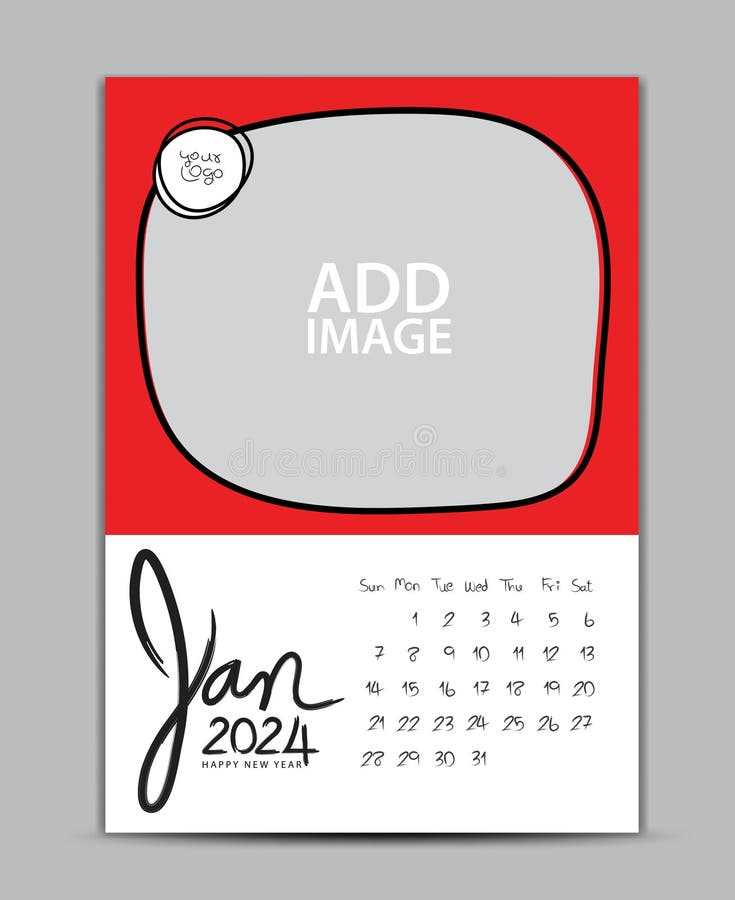 postcard calendar template