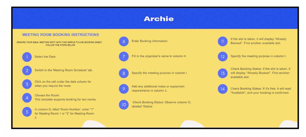 boardroom booking calendar template