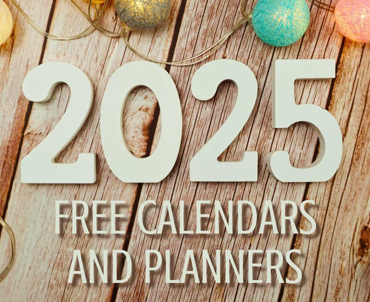 free calendar template 2025 printable