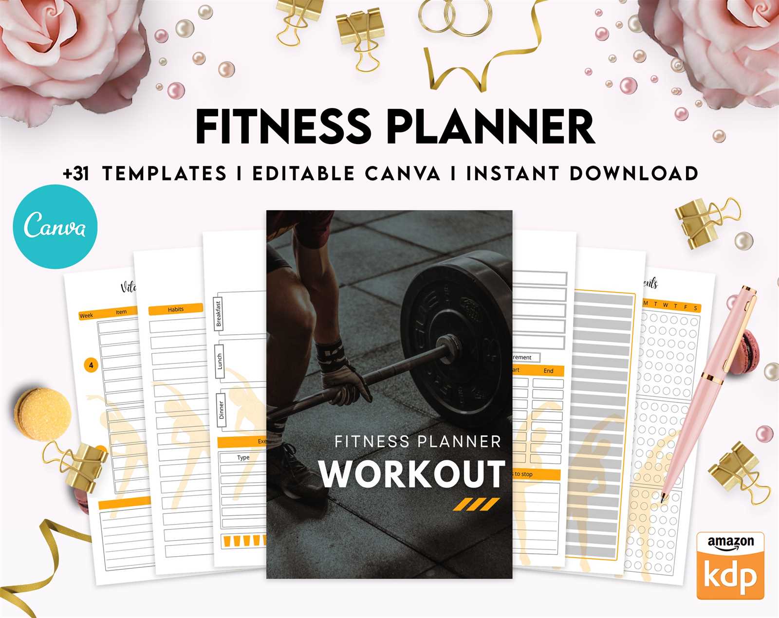 editable workout calendar template