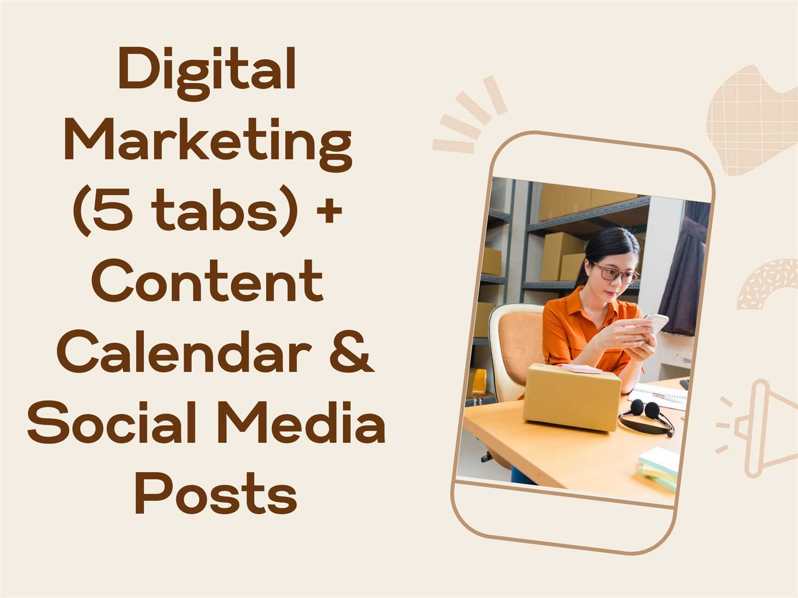 digital marketing content calendar template