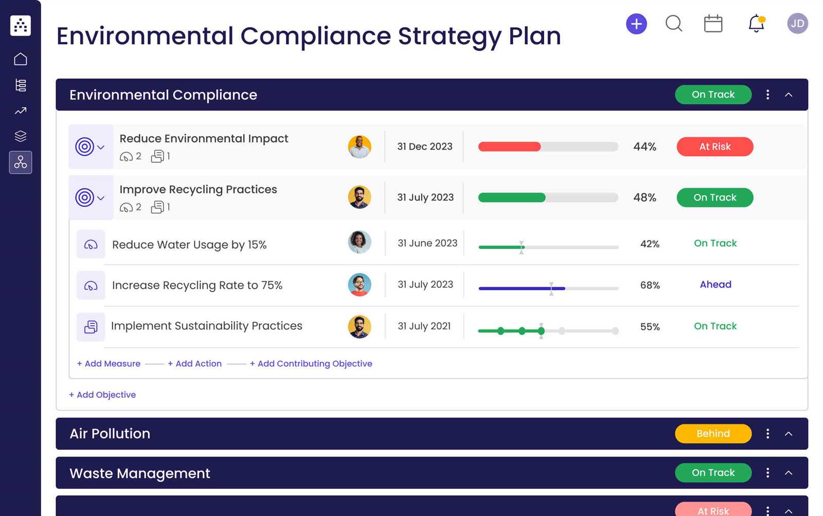 environmental compliance calendar template