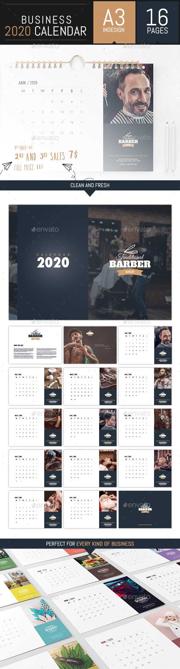 business calendar template